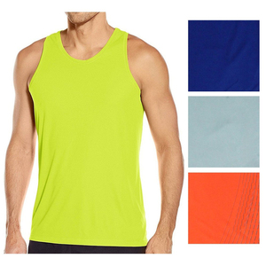 Camiseta sin mangas para hombre, venta al por mayor de alta calidad personalizada para hombre, ropa activa para gimnasio, deportes, camiseta sin mangas redonda para entrenamiento muscular - Product Image 3