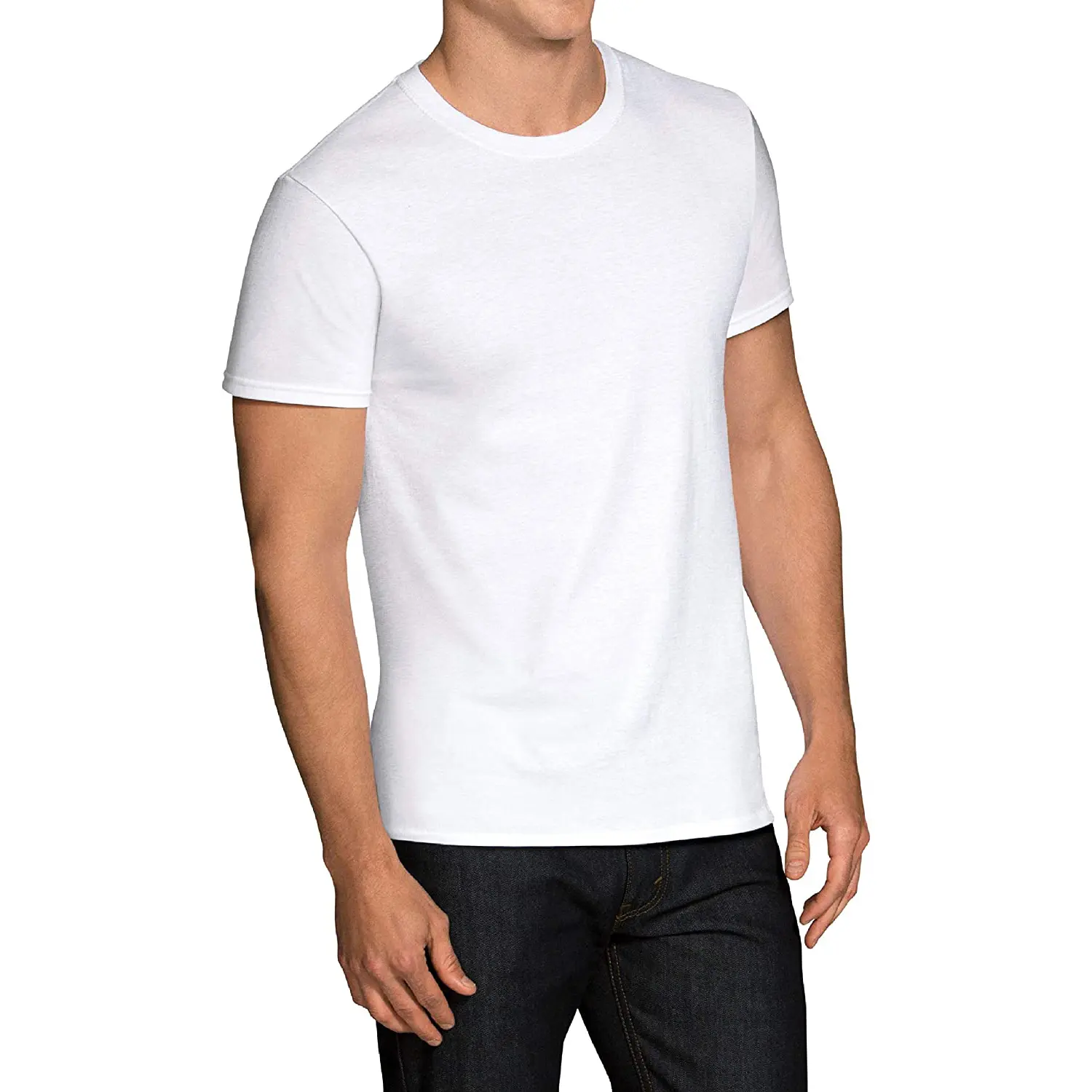 T-shirt da uomo t-shirt sportiva in cotone di qualità standard OEM O neck T-shirt sportiva da uomo in cotone di bambù t-shirt da palestra