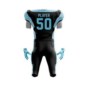 Uniforme de sport américain à manches courtes conçu sur mesure nouvelle conception de vêtements d'équipe pour la technique de sublimation sportive utilisée - Product Image 2