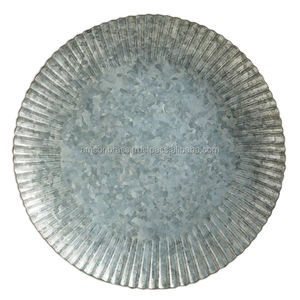 Assiette de Présentation Écologique en Fer, Design Luxueux, Couleur Argent, Vaisselle de Service pour Fêtes et Événements - Product Image 4