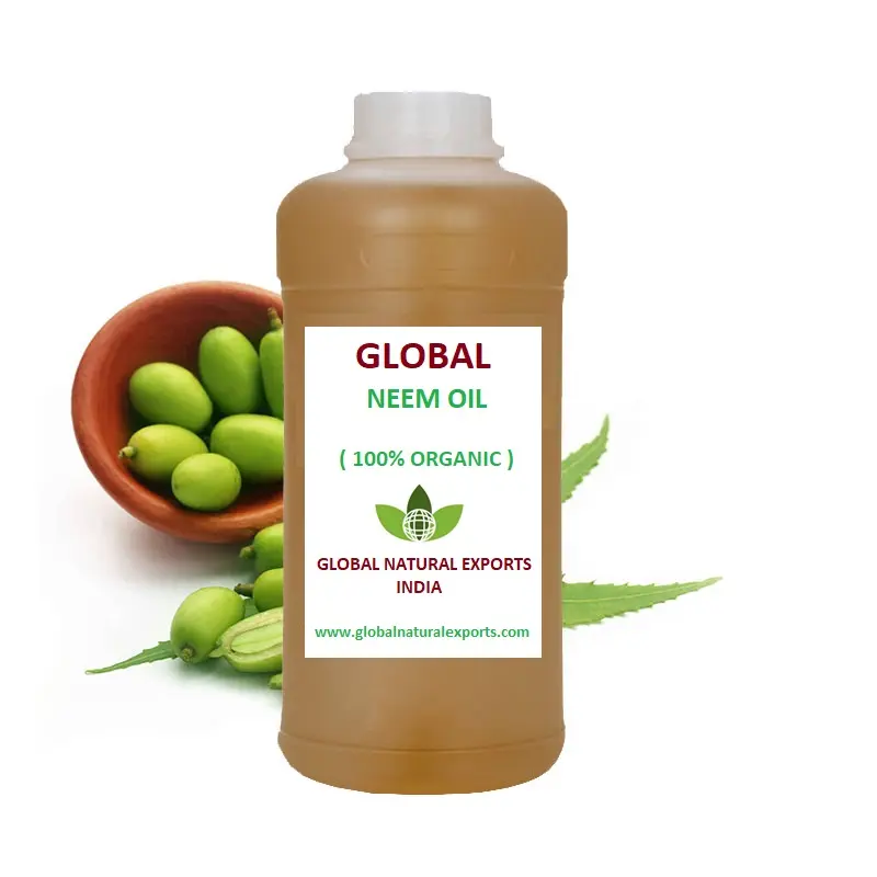 100% Minyak Organik Pres Dingin Global Neem dari Produsen India