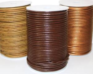 สายหนังอเนกประสงค์ขนาด5มม. พร้อมลวดประดับด้วยลูกปัดหลากสีสายหนังแฟนซีไข่มุกเครื่องประดับสำหรับเครื่องประดับแฟชั่น - Product Image 6