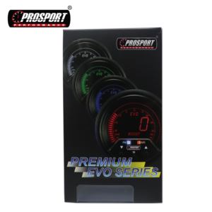 Pour 52mm CE universel 12V large bande affichage analogique jauge mètre voitures double rétro-éclairage blanc ambre couleurs claires lentille plate - Product Image 5