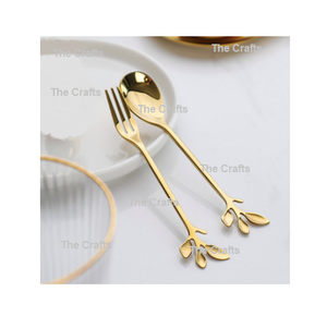Ensemble de couverts au design admirable en laiton couleur or, ensemble de couteaux et de fourchettes pour la maison et l'hôtel. - Product Image 5