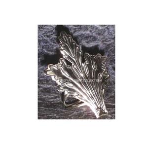 Servilletero de Metal de diseño atractivo, organizador de pañuelos, servilletero en forma de hoja niquelada para el hogar, suministros de Hotel - Product Image 3