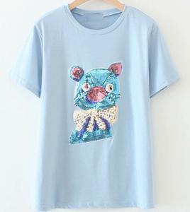 เสื้อยืดแขนสั้นสำหรับผู้ชายผ้าคอตตอน100% พิเศษสวมใส่สบายพร้อมดีไซน์ต่อเนื่องตามสั่ง - Product Image 6