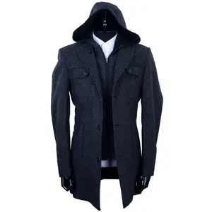 Elite Best selling winter jacket Direct Factory sale wholesale cheap men's Long Style Wool Coat Wool Overcoat