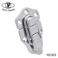 Serrure pour boîte à outils rotative professionnelle, loquet pour boîte à outils, en aluminium, étuis à vis, 10 pièces, HC303