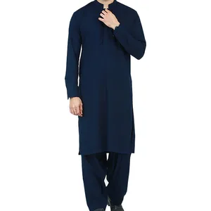 Elegante abito da uomo in cotone Pathani kurta shelwar Best Pathani suit scalogno Kameez