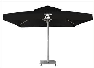 Sombrilla Dorada MTS 400*400/8 Magnum Telescópica, Parasol Moderno de Aluminio para Restaurante, Uso en Exteriores - Product Image 4