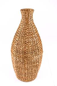 Jarrón de jacinto de agua tejido a mano para decoración del hogar, florero de suelo hecho a mano, Vintage, hecho en Vietnam - Product Image 5