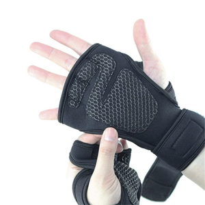 Gants de sport demi-doigt, pour hommes, levage de poids, avec soutien de poignet, vente en gros, - Product Image 4