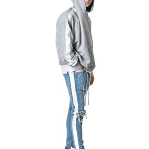 Sweats à capuche d'hiver pour hommes imprimés sur mesure, 100% coton molletonné avec poches latérales, vente en gros - Product Image 4