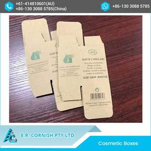 Embalaje de botellas para el cuidado del cabello, cajas de papel Kraft marrón, directo de fábrica - Product Image 5