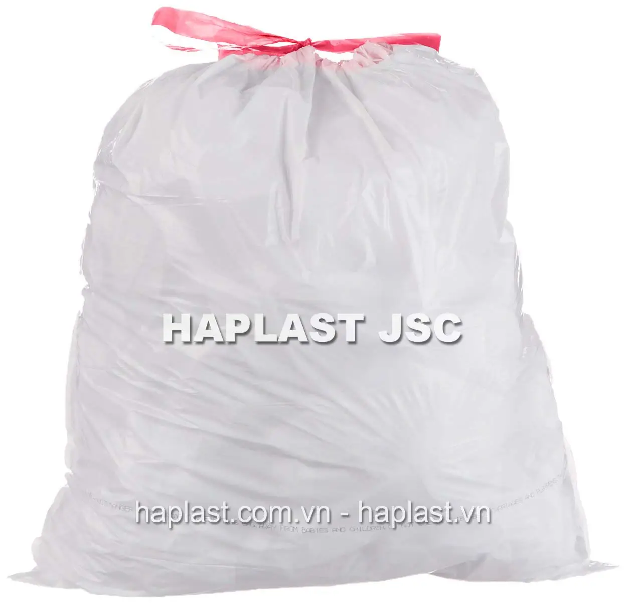 कचरा वियतनाम आपूर्तिकर्ता के लिए ड्रॉस्ट्रिंग बैग के साथ रोल पर एचडीपीई/एलडीपीई टिकाऊ ड्रॉ स्ट्रिंग कचरा बैग