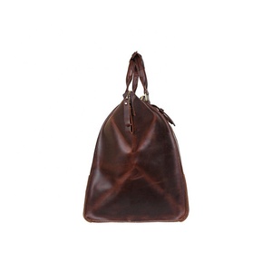 BuffaloหนังDuffelกระเป๋าถือกระเป๋าเดินทางVintageสไตล์วันหยุดสุดสัปดาห์ROS-0012 - Product Image 3