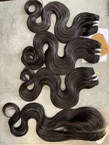 Extensions de cheveux Remy vietnamiens, lots de cheveux humains ondulés Ocean Wavy, trame machine, couleur teinte - Product Image 6