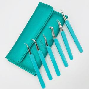 Pince à épiler à 90 degrés pour extension de cils Pince à épiler à pointe en acier inoxydable Durable - Product Image 1