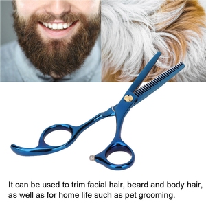 Ciseaux de soins de beauté professionnels, 6 pouces, ciseaux pour coiffeur, minceur, coupe de cheveux, couleur bleue, outils de coiffure - Product Image 6