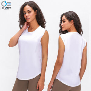 Nouvelle marque de vêtements d'entraînement sexy pour femmes, débardeur uni, dos ouvert, pour la gymnastique et le yoga, vente en gros, - Product Image 2