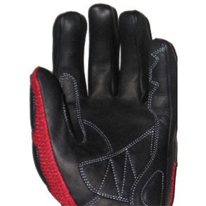 ถุงมือแข่งรถแบบเต็มนิ้ว Kevatx หนังสีแดงดำ ปิดด้วยแถบตีนตุ๊กแก สายรัดข้อมือปรับได้ ด้ามจับกันลื่น กันน้ำ - Product Image 5