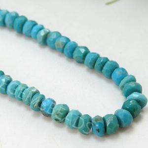 Arizona ลูกปัดกลมเหลี่ยมเพชรพลอยสีฟ้าครามหินหลวมทำด้วยมือได้รับการรับรองสำหรับการทำเครื่องประดับเส้นใย18นิ้วชนิดหนึ่ง - Product Image 1