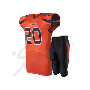 Uniformes de Football américain sublimation, nouveaux modèles, vente en gros, imprimés personnalisés, uniformes respirants et à séchage rapide - Product Image 4