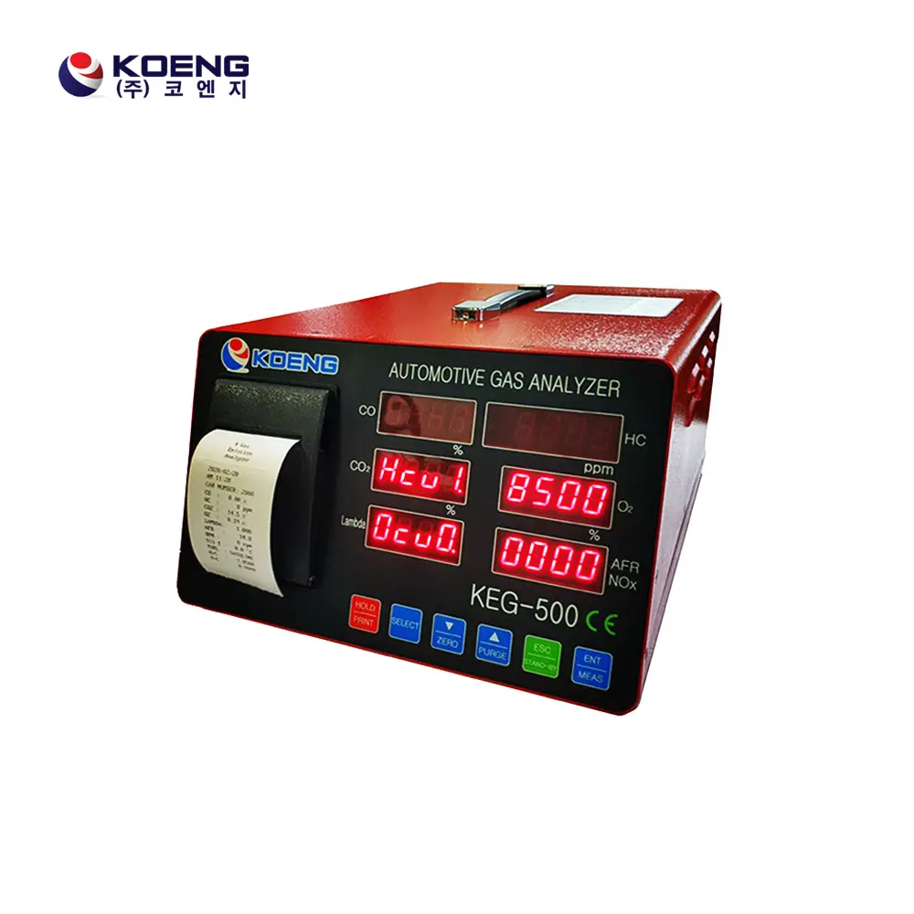 KOENG、ポータブル自動車排気ガス分析装置KEG-500、4ガス分析装置、高品質、韓国製