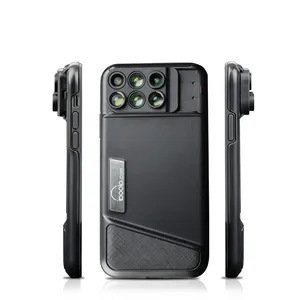 IBOOLO cell phone camera dual lentes para iPhone X portátil em uso