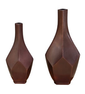 Copper Elegant Design Aluminum <b>Vase</b> Usage Home Hotel Restaurant Party New Year Occasions <b>Vintage</b> Modern Wholesale Manufacturer - Product Image 1