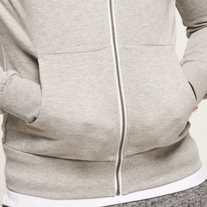 เสื้อฮู้ดเข้ารูปใส่ได้ตามต้องการสำหรับผู้ชายเสื้อวอร์มแบบมีซิปเนื้อผ้าคอตตอนแบบปักสำหรับฤดูหนาวกำหนดเอง100% - Product Image 5