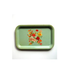 Bandeja DE SERVICIO DE ACERO INOXIDABLE hecha a mano de alta calidad con asas doradas, artículo superventas - Product Image 6