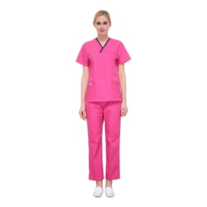Scrub Suit Fashionable 2-Pocket Medical Uniform Nurse Hospital Scrub Jogger Suit Uniform Type Scrub Sets - Product Image 1