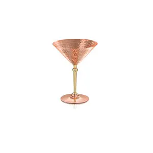 Latest Design Copper Goblet Wine Glass from India Custom Metal Copper Goblet Tumbler Stem Wine Goblets Stainless Steel Wine