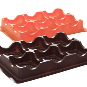 Taiwan Plastic Moon Cake <b>Container</b> with Clear Lid <b>Recyclable</b> and Embossed Print for Food Packaging and Storage - Product Image 1