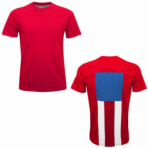 โลโก้ที่กำหนดเองพิมพ์ผู้ชายสีแดงขายร้อนเสื้อยืดสำหรับขาย - Product Image 1