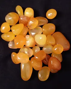 Grosir Batu Akik Batu Akik Onyx Kuning Penyembuhan Tumble Dipoles Tinggi