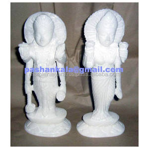 Italien Marbre Vishnu Laxmi Statue - Product Image 1