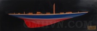 Endeavour Half-Ship 90cm |   Modelo de Barco de Macramé de Madera Rústica |   Decoración Náutica para Colgar en la Pared, para el Hogar, la Oficina, Navidad y las Fiestas