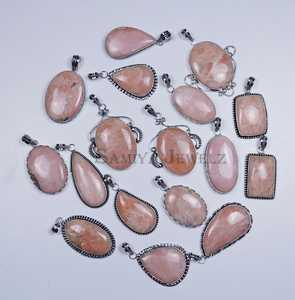 Colgante de piedras preciosas de amazonita naranja Natural, Collar chapado en plata, colgante de piedras preciosas, diseño a granel para colgante, collar de joyería - Product Image 2