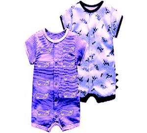 Mono estampado unisex para bebés y niños, ropa para recién nacidos, estilo de algodón de verano con lindo broche dado al azar - Product Image 5
