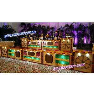 Fabricant de comptoirs et de auvents alimentaires élégants et légers en acier inoxydable pour mariages indiens Punjabi - Product Image 1