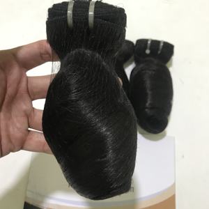 Extensions de cheveux humains de qualité supérieure, prix de gros, cheveux Fumi, tissage bouclé, double trame, provenant du Vietnam - Product Image 3
