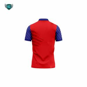 Dernier design personnalisé Maillot de baseball bleu Polo sublimé à séchage rapide Impression personnalisée Nouveau modèle Vêtements de sport respirants - Product Image 5