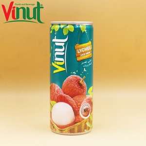 Jus de purée de litchis frais sans sucre 250 ml – Fabricant de boissons OEM/ODM sous marque privée - Product Image 1