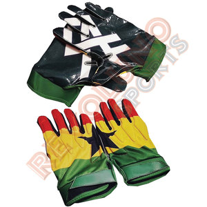 Guantes de fútbol americano juvenil Lineman Best Grip Silicona Impresión Palm Guantes de fútbol americano Proveedor mayorista Fabricante - Product Image 2