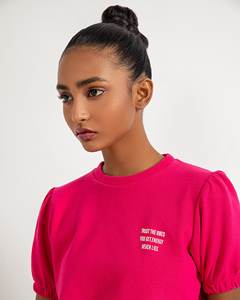 Verified Wholesale Women Fleece Hoodie Custom Cut Hem Cropped Mock Hoodies Crop Top Sweatshirt - Product Image 3