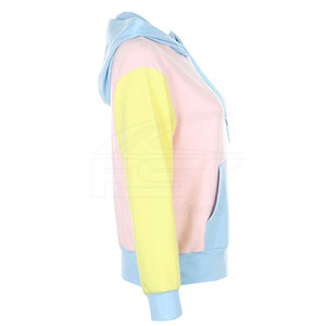 OEM-Sudadera con capucha de manga larga para mujer, ropa deportiva de otoño e invierno de alta calidad, Color sólido, bordado personalizado - Product Image 2