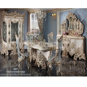 Juego de Muebles de Comedor Estilo Rococó Francés Real, Muebles de Comedor Estilo Reino Real, Compre un Juego de Mesa de Comedor Francés - Product Image 1