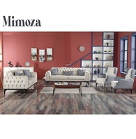Canapé Chesterfield de style européen, sectionnel capitonné avec chaise longue, design moderne, en tissu, avec rangement, pour chambre, appartement, hôtel